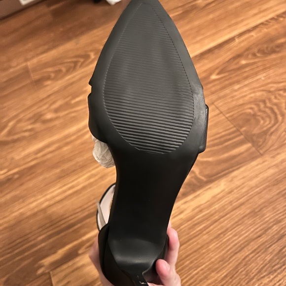 NWT Just Fab Black, Ankle Strap, Pointy Toe Heels. Size 8.5. - Picture 6 of 14